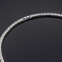 Dubai AAA Khối Zirconia  Bộ trang sức 4cái Đám cưới cô dâu Bộ trang sức Pha lê sang trọng Phụ kiện trang sức - trắng - Xem 7