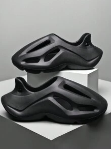 新款户外运动柔软防滑耐磨木屐，休闲款 - 黑色 - 查看 1