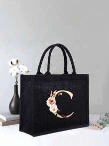 Vàng Màu hồng Hoa Đen Túi xách tay , Nguyên chất Đen Thiết kế , Đơn giản Và , Cá nhân hóa Lễ cưới Túi quà tặng , Phù dâu , Túi trang điểm , Du lịch Đơn giản Túi bảo quản , Màu thuần Mỹ phẩm Ví , Dung lượng lớn Du lịch Túi trang điểm : Hoàn hảo Đối với Ngoài trời Hoàn hảo Đối với Đám cưới , Sinh nhật , Và Kỳ nghỉ , Cái này Là A Tuyệt vời Qủa tặng Đối với phụ nữ , Mẹ , Giáo viên , Bạn Và Lớn Ba lô Đối với Sinh viên , Trở lại Trường , - màu đen - Xem 27