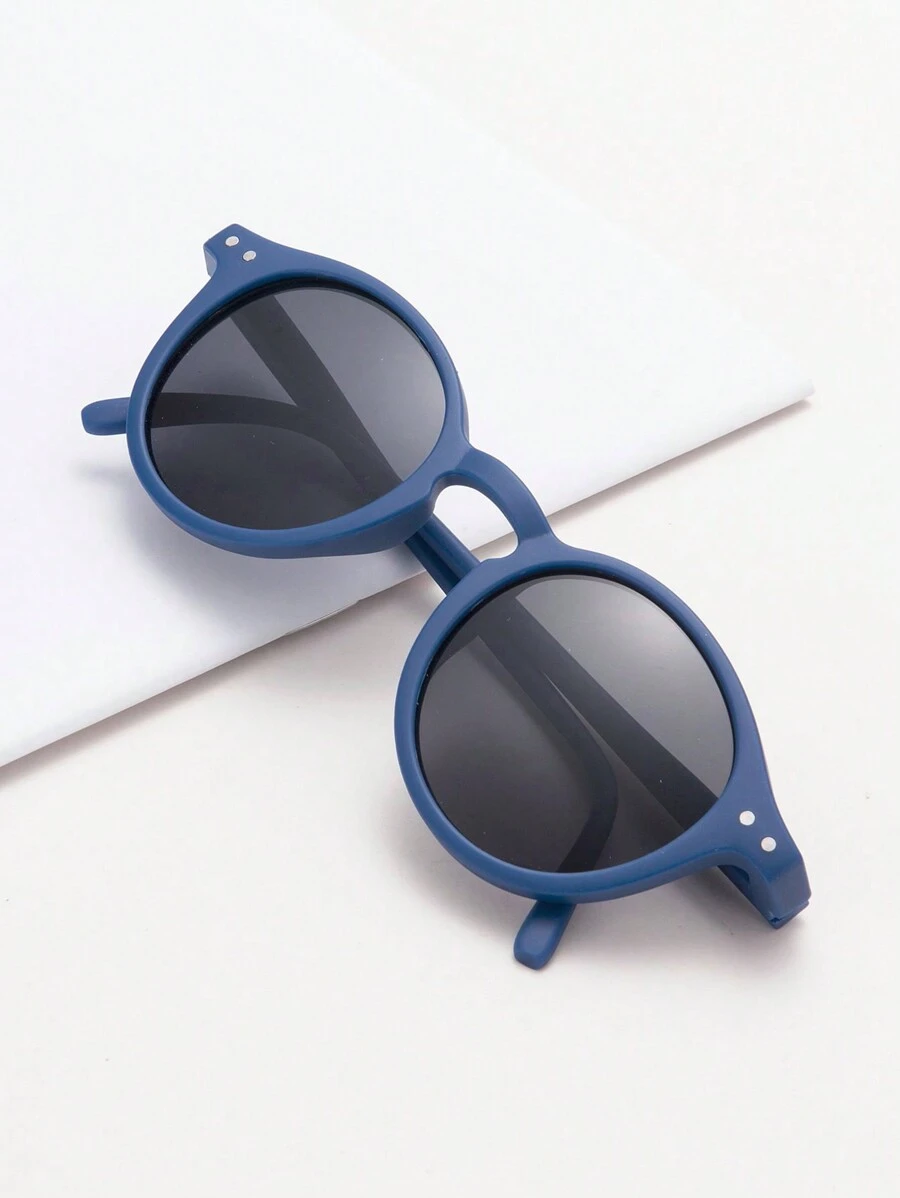 1 Miếng Không giới tính Xanh Khung hình bầu dục Sự bảo vệ Thời trang đơn giản Kính râm Đối với Trẻ em , Thích hợp Đối với Hằng ngày Và Kỳ nghỉ Sử dụng - Nhiều màu - Xem 1