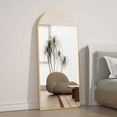 CASSILANDO Full Length Mirror, 65*24in, Floor Mirror, Standing Mirror, Against The Wall For Bedroom, Dressing And Wall Mounting, Thin Frame MirrorDressing Room Mirror