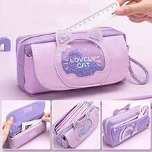 2024 新款高容量女孩鉛筆盒 - 紫色 - 查看 4