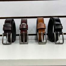 男士休閒腰帶，日常使用，度假、日常外出、學校穿著，適用於男友、學生的禮物 - 黑色 - 查看 3