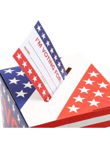 Sparkle And Bash Patriotic Voting Box With Cards For Voting Day (8 Inches) - Nhiều màu - Xem 4