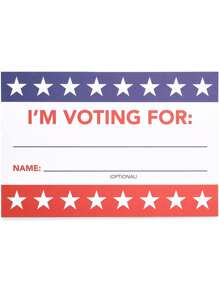Sparkle And Bash Patriotic Voting Box With Cards For Voting Day (8 Inches) - Nhiều màu - Xem 3