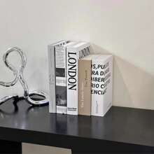 5 Peças/Conjunto Livros Decorativos Falsos Simples e Elegantes para Atmosfera e Decoração Doméstica, Dobráveis, Adequados para Vários Festivais, Melhores Presentes