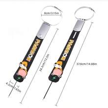 New Car Cartoon Creative PVC Grounded Electrostatic Strap, Car Universal Car Tail Drag Ground Electrostatic Eliminator - Black - View 6