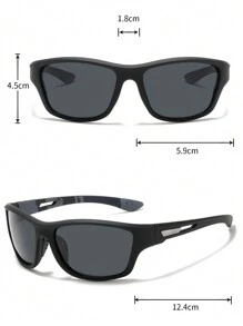 Set de 2 gafas de sol deportivas de moda polarizadas para hombres, adecuadas para conducir, ciclismo, pesca y talla grande, accesorios de gafa de playa bohemia para vacaciones de verano, exteriores y viajes