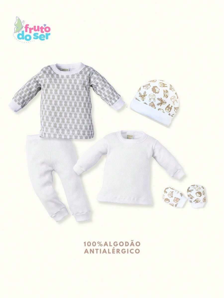 Baby Girls Sets - Màu Xám nhạt - Xem 1