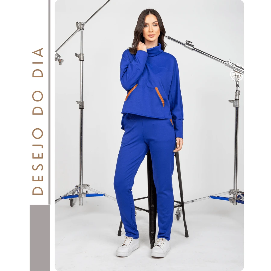 Women Two-Piece Outfits - Xanh đậm - Xem 1