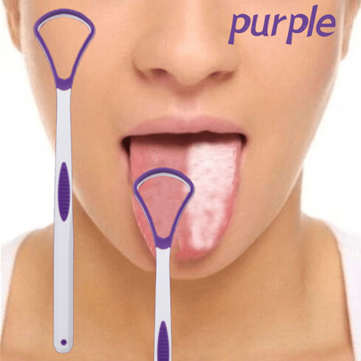 1pc Limpador de língua portátil para adultos, remove suavemente a saburra da língua para um hálito fresco, tamanho compacto cabe no bolso ou na bolsa, adequado para a manhã, após as refeições, casa, escritório, viagens, design curvo exclusivo se adapta à superfície da língua