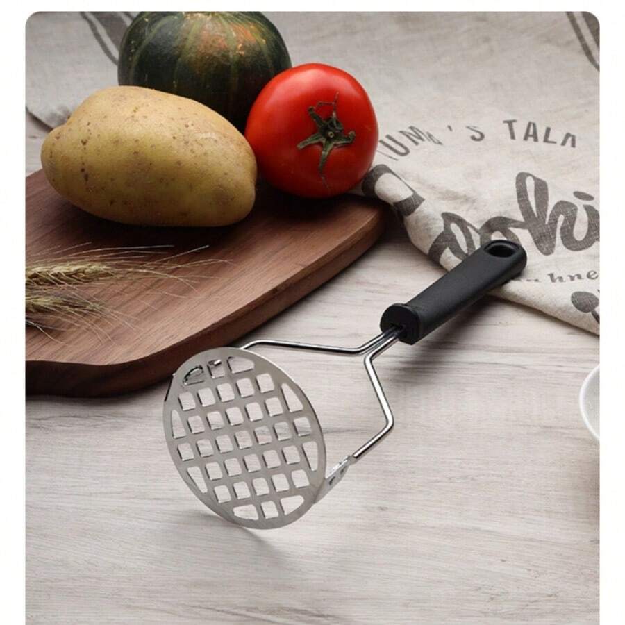 Stainless Steel Masher For Potatoes, Handheld Dough Blender, Kitchen