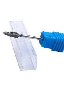 1个碳化钨指甲钻头，钨钢角质层去除钻头，指甲下清洁器，适用于电动指甲锉