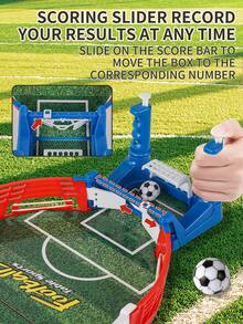 Tabletop Football Double Players Battle Game Toy, Interactive Soccer Field Game For Desktop - Red - View 3