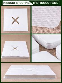 HMQ beauty Disposable Pillow Towel, Face Support, Headrest Cover, Soft And Non-Woven Fabric With Holes 35 * 35cm, Beauty Massage, SPA Salon Eyelash Extension Tool