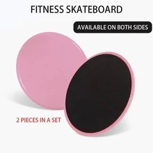 1pair Exercise Sliding Discs, Core Sliders For Workouts, Yoga, Fitness Training - Blue - View 6