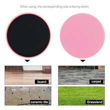 1pair Exercise Sliding Discs, Core Sliders For Workouts, Yoga, Fitness Training - Blue - View 7