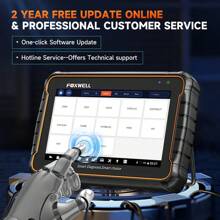 Foxwell Gt60 Obd2汽車掃描儀診斷工具,所有系統雙向控制24+重置活性測試obd2自動掃描儀工具 - 黑色 - 查看 10