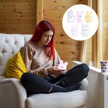 Pack Of 5 Instant Hand Warmers, Reusable Click Heat Pads,Reusable Gel Click Heat Pads, Rabbit Shape Instant Hand Warmer For Cold Hands Heat Pads Pocket Warmers, Random Delivery - Multicolor - View 6