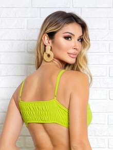 Women Tank Tops & Camis - 橄欖綠 - 查看 2