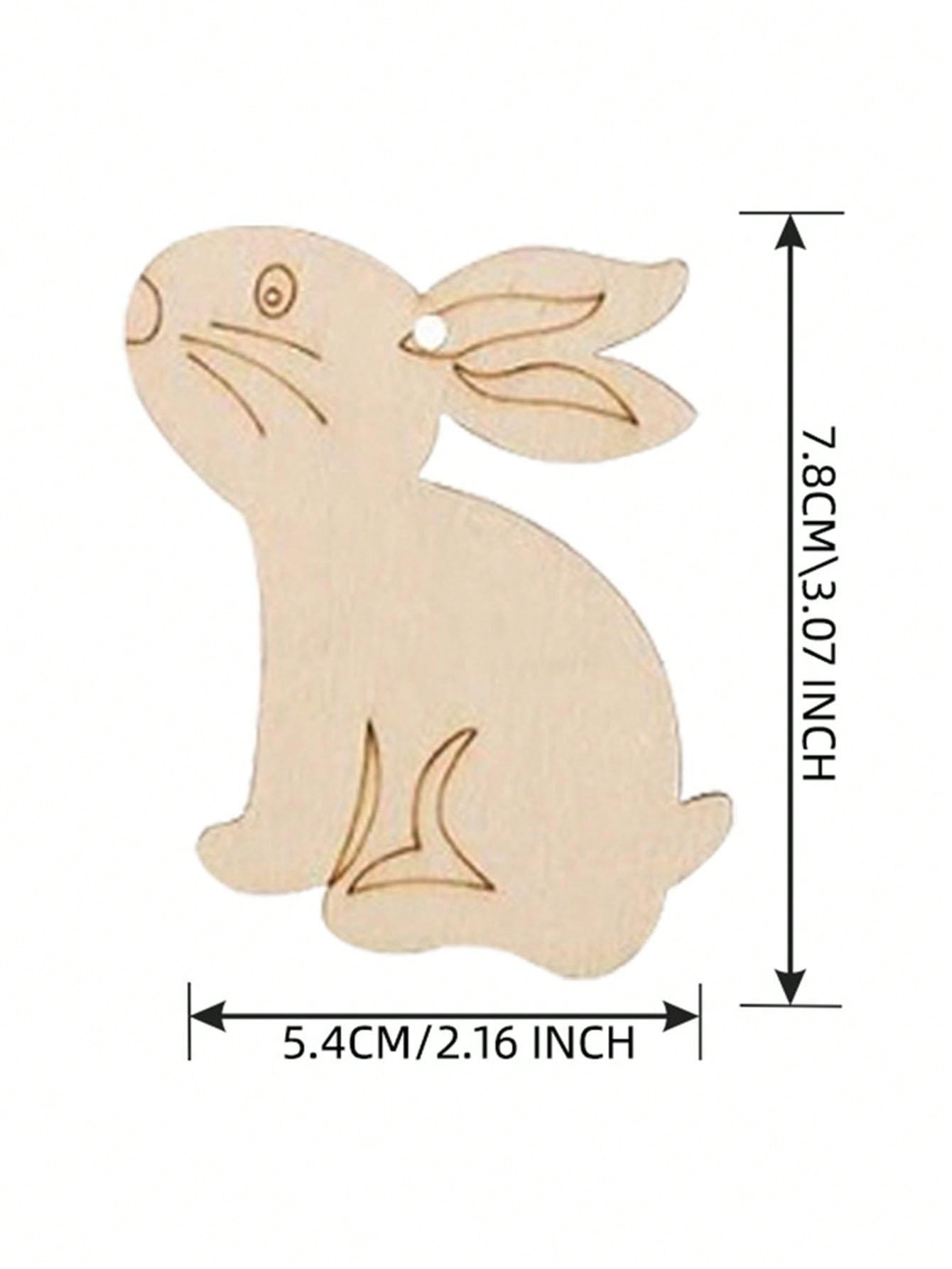 Wooden Easter/Halloween Craft Decoration Diy Plain Wood Cutout With
