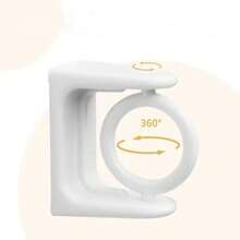 4 件装扭锁窗帘杆，带斜角端，适用于厨房、门、布、毛巾挂钩，无需螺丝钻孔，银色调，无需钻孔