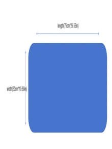 1 pieza Almohada de plumas de ganso con color rojo y empalme, funda de almohada de doble cara con núcleo de almohada 3D, ropa de cama - Azul y blanco - Ver 2