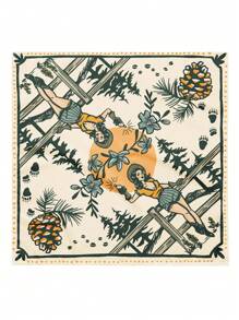 1PC Whiskey & Music Retro Western All-Over Print Bandana Pinup Guitar Player Whisky Musician Bandana Cute Women's Country Music Pattern Gift For Women Elegant Bandana,Hair Band,Head Band Ideal For Dressing Up Your Look - Color - View 8