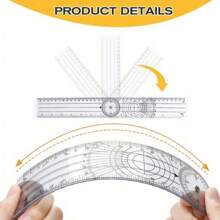 360 度測角器角度醫用脊椎尺傾斜計尺量角器機械角度查找器測量工具 0-140 毫米