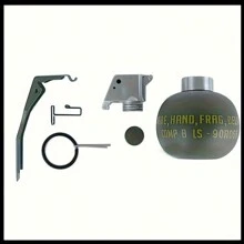 Nylon ABS Dummy M67 EG Frag Green Model Plastic + Holder For Cosplay