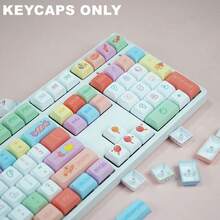 126 Keys XDA Profile Heights PBT Keycaps Candy Themes Dye-Sub Legends Colorful Cute Cartoon Animals Design Custom Keycap Set For Gaming Mechanical Keyboard Kit Desktop Computer Laptop Mechanical Keyboard Accessories Keyboards Caps (Only Keycaps) - Color - View 10
