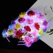 1 件多色 LED 花环头带、派对礼品发带发箍 - 金絲花環頭箍彩色 - 查看 8