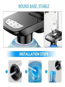 Dispensador eléctrico de agua recargable por USB, - Negro - Ver 2