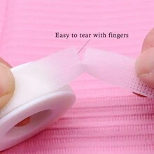 Professional White Silicone False Eyelash Glue Tape, Breathable & Hypoallergenic, Easy To Peel Off Eyelid Pad, Micro-Porous Tape, Eyelash Extension Tool - White - View 4