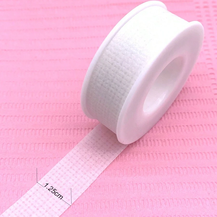Professional White Silicone False Eyelash Glue Tape, Breathable & Hypoallergenic, Easy To Peel Off Eyelid Pad, Micro-Porous Tape, Eyelash Extension Tool - White - View 1