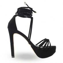 MODARPE Women Heeled Sandals - 黑色 - 查看 4