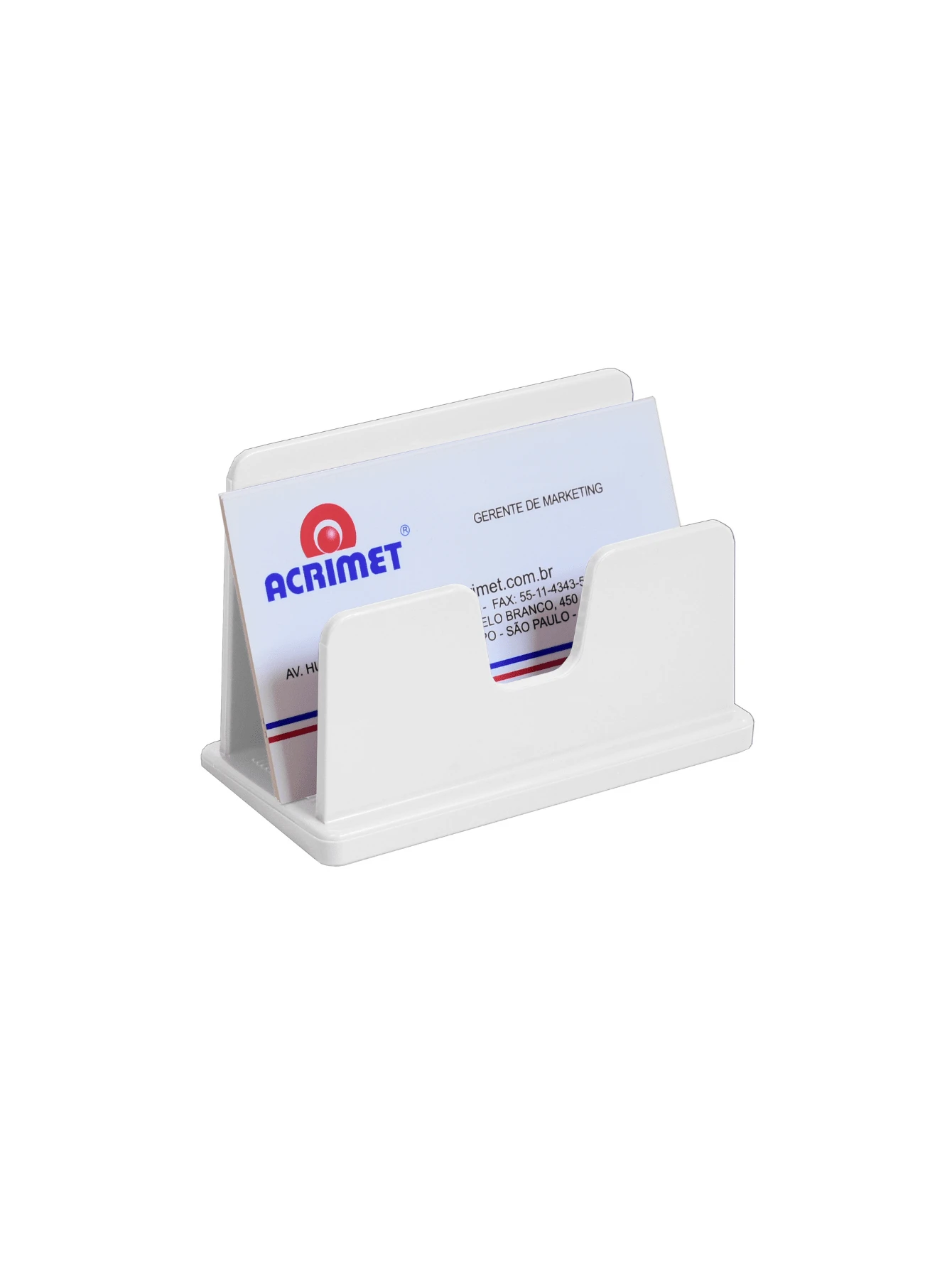 Classic Acrimet 730 Business Card Holder - 白色 - 查看 1