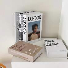 5 Peças/Conjunto Livros Decorativos Falsos Simples e Elegantes para Atmosfera e Decoração Doméstica, Dobráveis, Adequados para Vários Festivais, Melhores Presentes