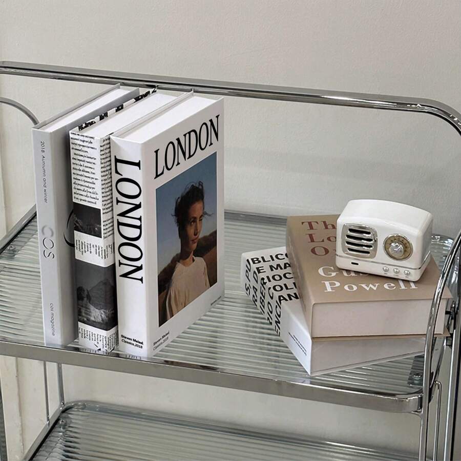 5 Peças/Conjunto Livros Decorativos Falsos Simples e Elegantes para Atmosfera e Decoração Doméstica, Dobráveis, Adequados para Vários Festivais, Melhores Presentes