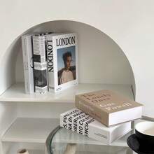 5 Peças/Conjunto Livros Decorativos Falsos Simples e Elegantes para Atmosfera e Decoração Doméstica, Dobráveis, Adequados para Vários Festivais, Melhores Presentes