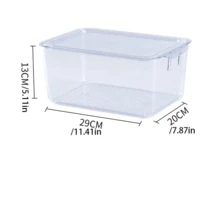 Kitchen Storage, Refrigerator Preservation, Frozen Storage Box, Lid Storage, Food, Fruit And Vegetable Sorting, Egg Box - White - View 7