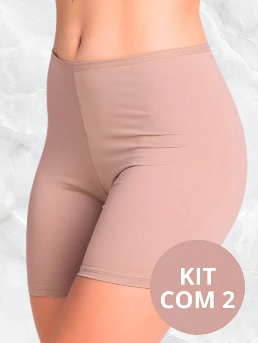 Kit 2 Short Anagua Segunda Pele Bermuda Cintura Alta - Anagua DESC