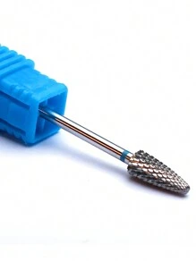 1个碳化钨指甲钻头，钨钢角质层去除钻头，指甲下清洁器，适用于电动指甲锉