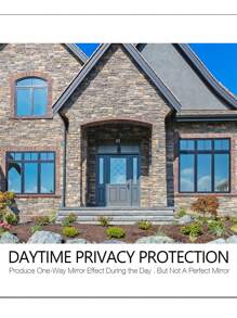 1 Rolo de Película de Janela de Privacidade Espelhada de Vidro Unidirecional, Controle de Calor, Bloqueio de UV, Tintagem de Porta Deslizante Reflexiva, Adesivo Estático para Decoração Doméstica, Itens de Decoração de Primavera para Renovar sua Casa, Adesivos de Decoração de Festa, Presentes de Aniversário e Formatura