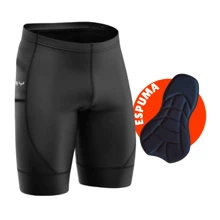 Conjunto de Ciclismo Masculino Bike Pedal Camisa Manga Curta Premium Proteção UV e Bermuda com Proteção em ESPUMA