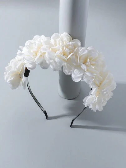 波西米亚风芙蓉花造型仿真发箍，发带，发圈，发饰，头饰