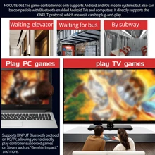 Mocute 061 Gamepad Inalámbrico Separador Izquierdo Y Derecho Inalámbrico Controlador De Juego Joystick Para Android, Para Ios, Para Pc - Negro - Ver 6