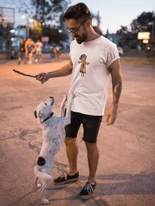 PLAYERA MANGA CORTA COLOR BLANCA DE CORALINEE MULLECA - Blanco - Ver 2