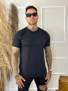 Men T-Shirts - 黑色 - 查看 1