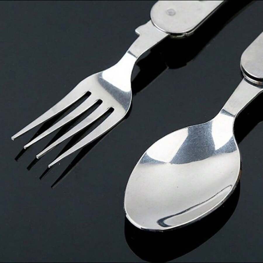 Multifunction 4In1 Outdoor Tableware (Fork/Spoon/Knife/Bottle Opener
